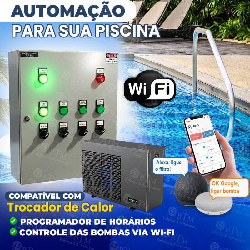 Quadro de Comando Automatizado para Piscina Wi-Fi | 4 Bombas