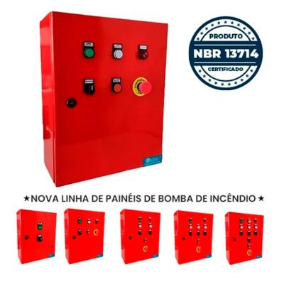 Quadro De Comando De Incêndio 5cv Trifásico C/alarme