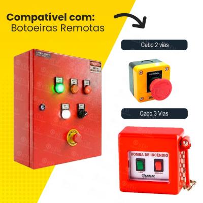 Quadro De Comando De Incêndio 5cv Trifásico C/alarme