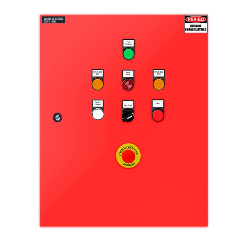 Quadro De Comando De Incêndio 5cv Trifásico C/alarme
