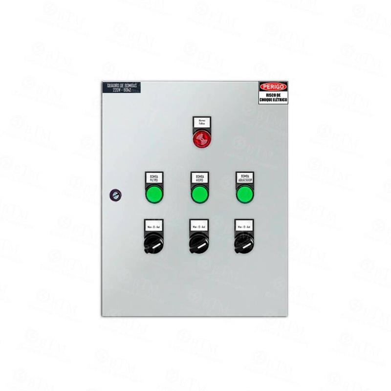 Quadro de Comando Automatizado para Piscina Wi-Fi | 3 Bombas