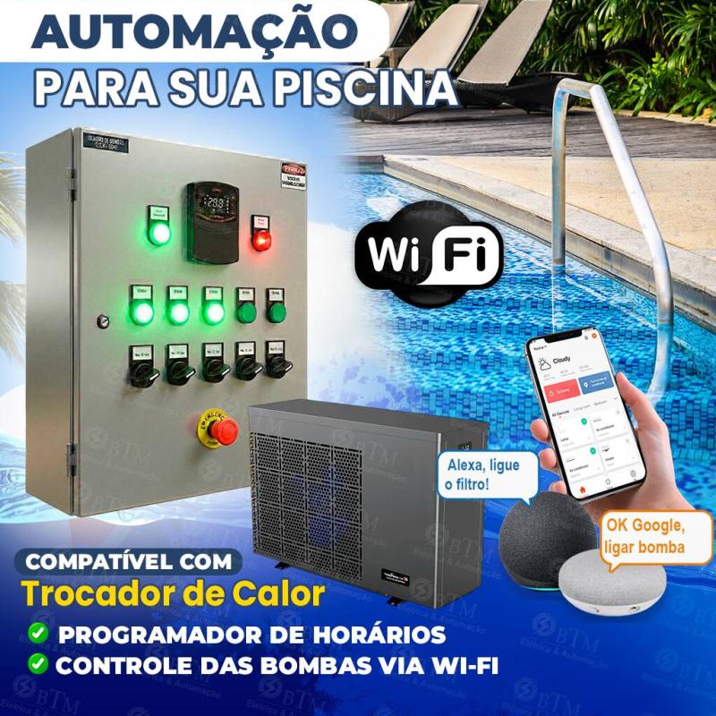 Quadro de comando Piscina P/ Tholz SmartPool 2ª Geração | 5 bombas