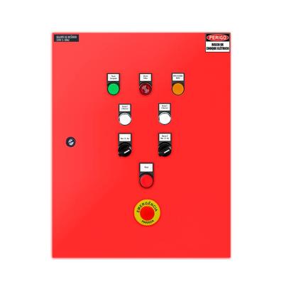 Quadro De Comando De Incêndio 2 Bombas 5cv + 5cv C/ Alarme