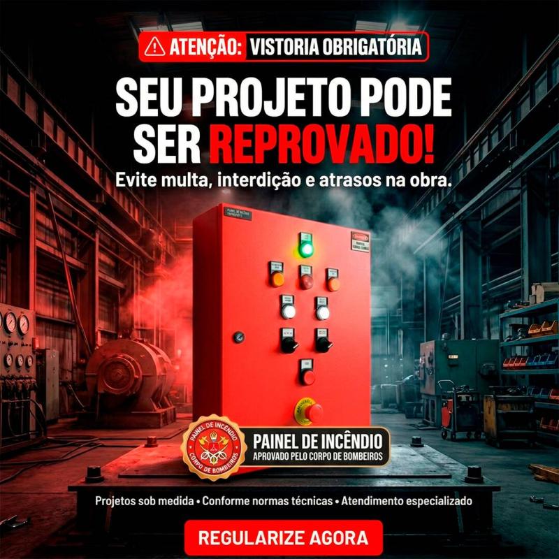 Painel Bomba de Incêndio 10cv Trifásico C/alarme